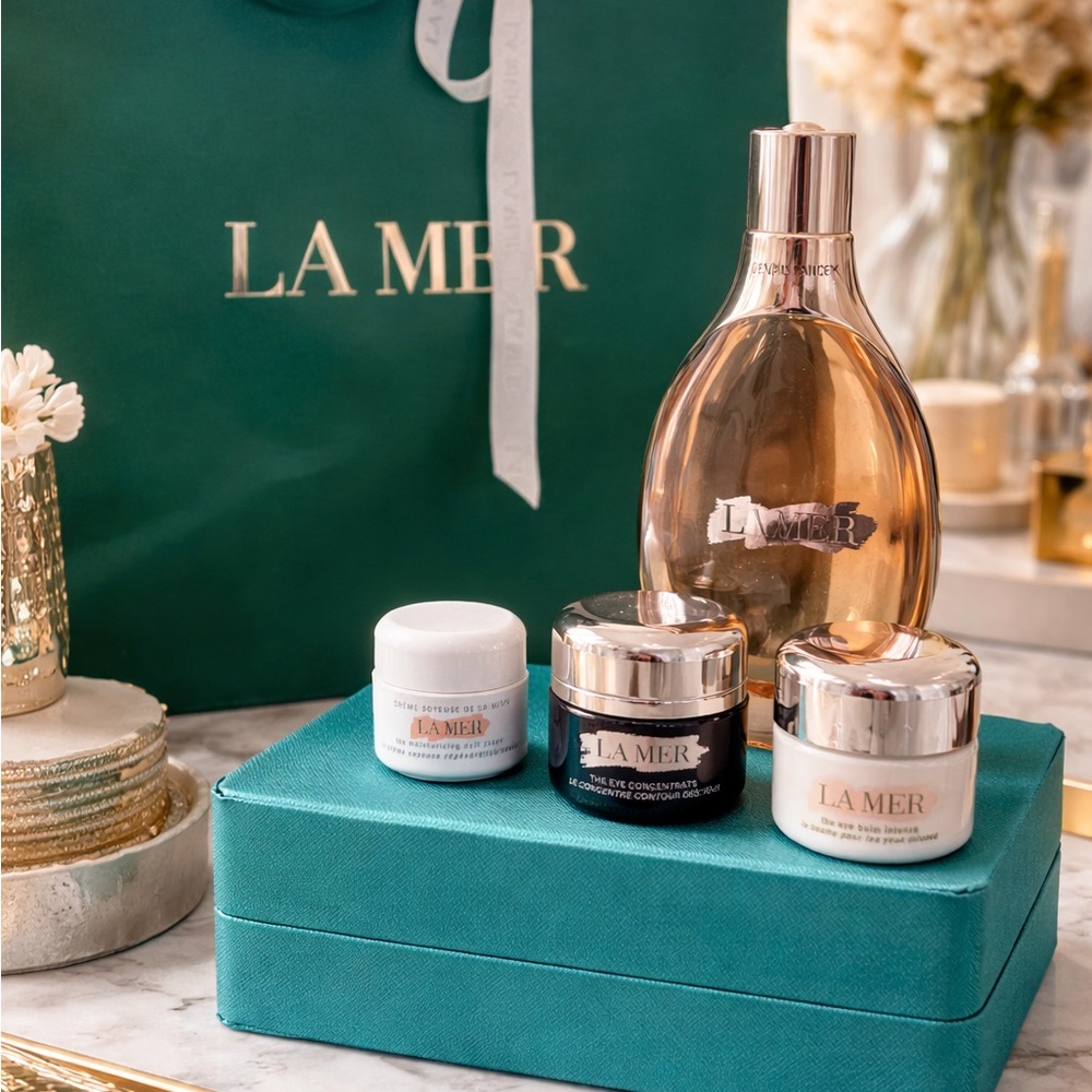 💚 EMPTY La Mer Luxury Packaging Bundle | Display / Staging Set